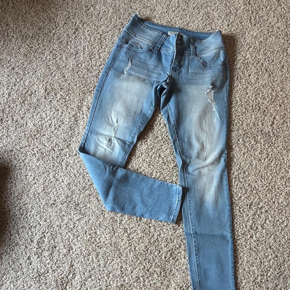 Royalty For Me Light Blue Skinny Jeans